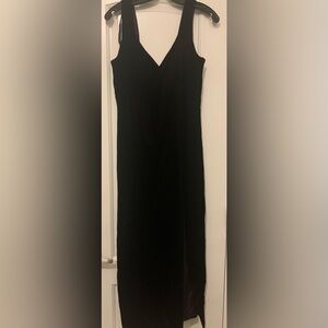 Donna Ricco, Black Sleeveless Column Sheath Dress, Size 6